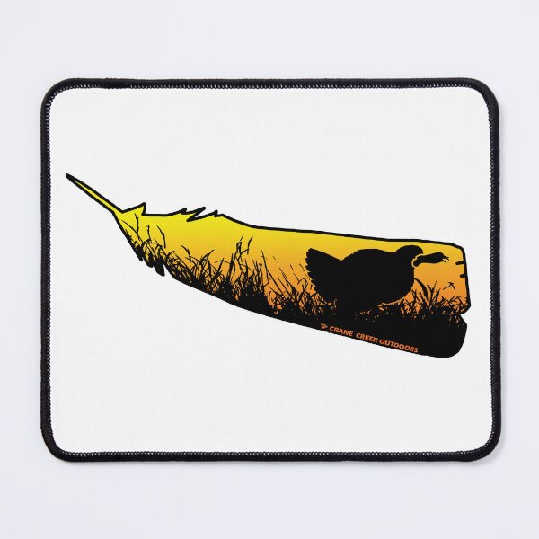 Item preview, Turkey Calling in a Feather, Orange-Yellow Sunrise designed and sold by CraneCreek.