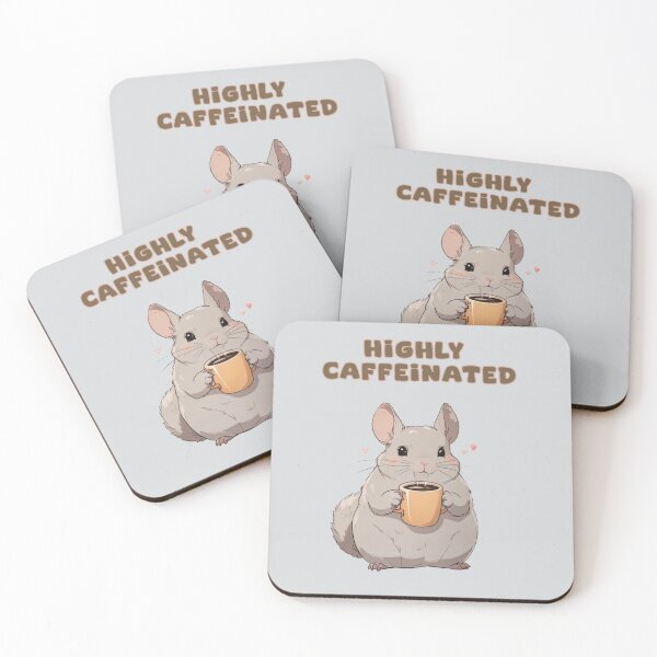 Item preview, highly caffeinated chinchilla, adorable cute animal designed and sold by La Loca.