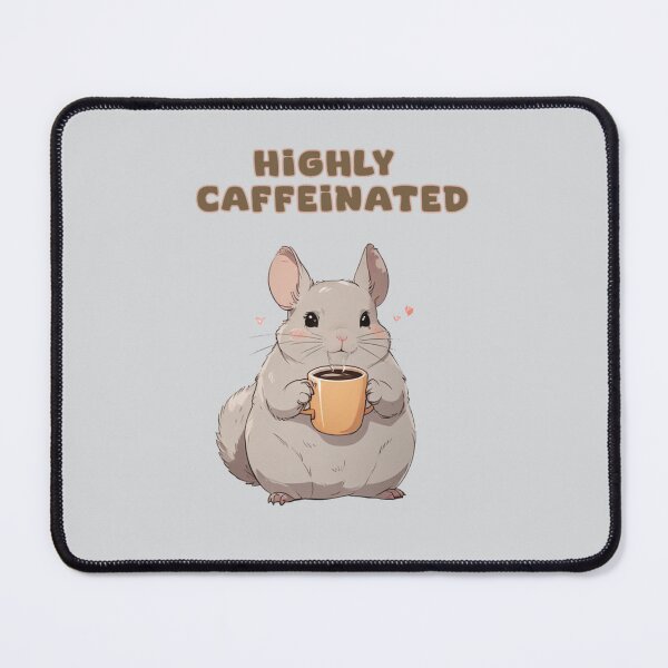 Item preview, highly caffeinated chinchilla, adorable cute animal designed and sold by La Loca.