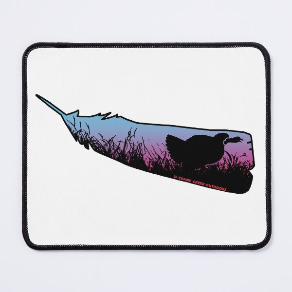 Item preview, Turkey Calling in a Feather, Blue to Pink Sunrise designed and sold by CraneCreek.