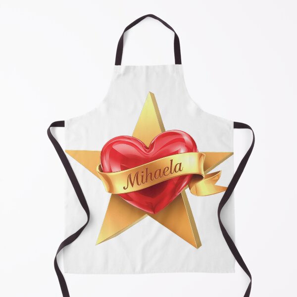 Artikelvorschau, Red Heart with Mihaela Banner on Gold Star entworfen und verkauft von wolfgangrainer.