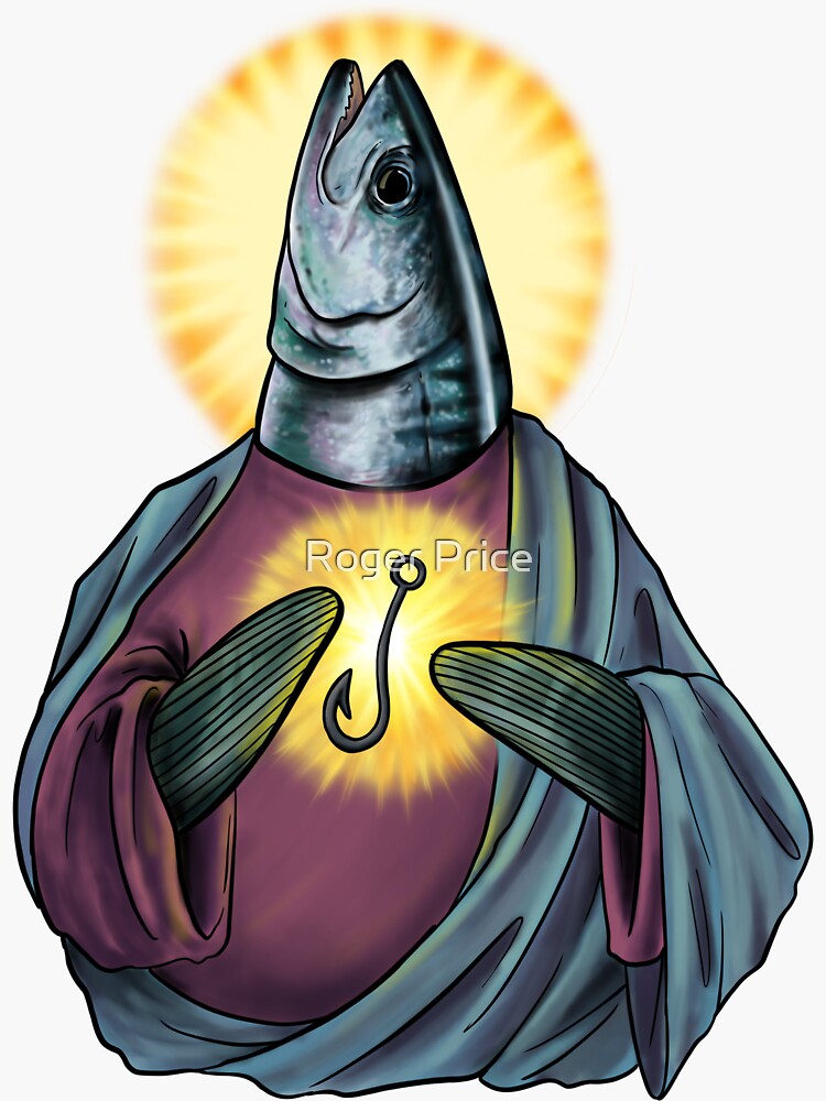 "Holy Mackerel! " Sticker by RogerPrice00x Redbubble