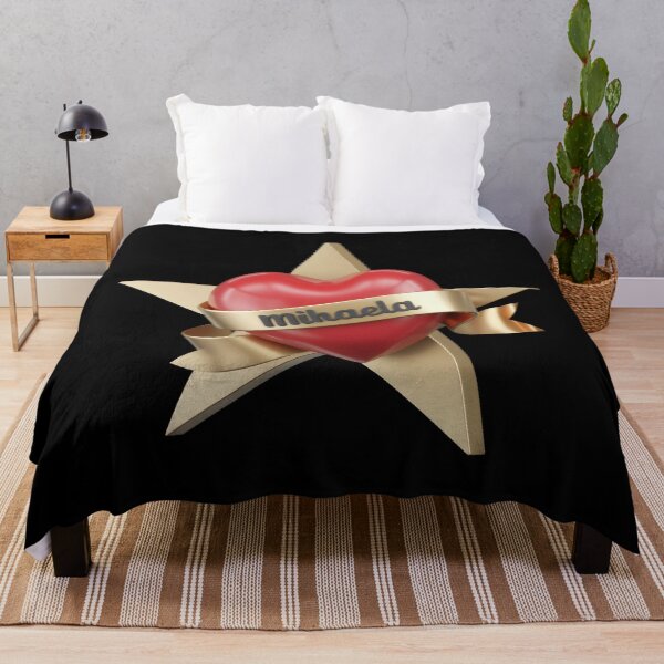Item preview, Red Heart with Mihaela Banner on Gold Star designed and sold by wolfgangrainer.