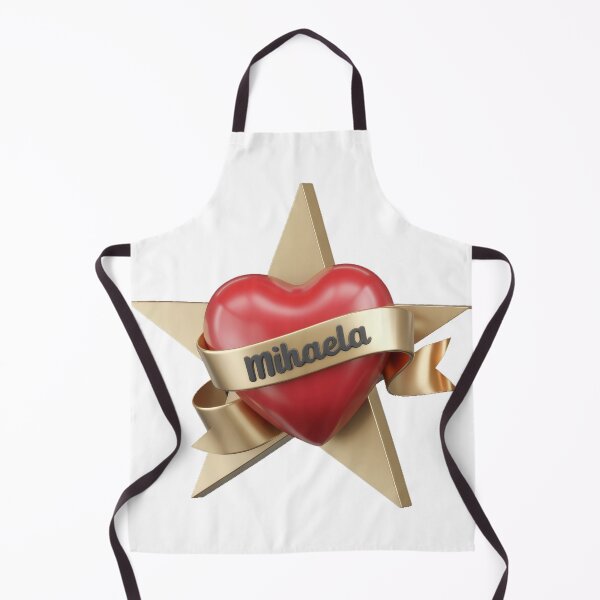 Artikelvorschau, Red Heart with Mihaela Banner on Gold Star entworfen und verkauft von wolfgangrainer.