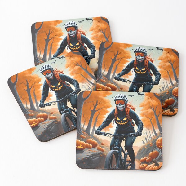 Item preview, MTB Woman Rocks Halloween Hoody on Ride designed and sold by GrizzlyCollective.