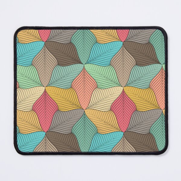 Item preview, Abstract Leaf Pattern in Soft Pastel Colors - Nature-Inspired Design designed and sold by sirenandscript.
