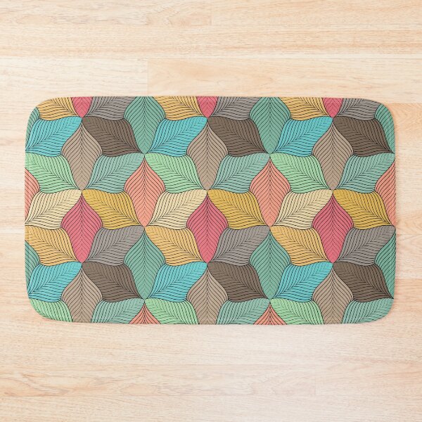 Item preview, Abstract Leaf Pattern in Soft Pastel Colors - Nature-Inspired Design designed and sold by sirenandscript.