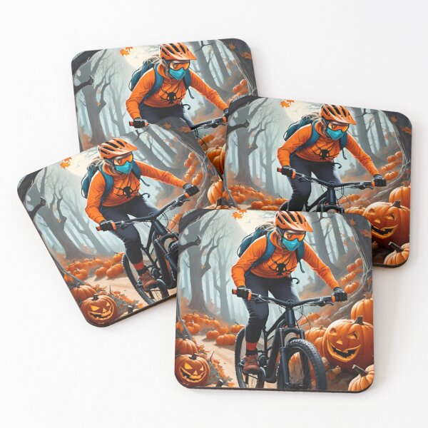 Item preview, Mountain Biker Woman’s Spooky Halloween Hoody designed and sold by GrizzlyCollective.