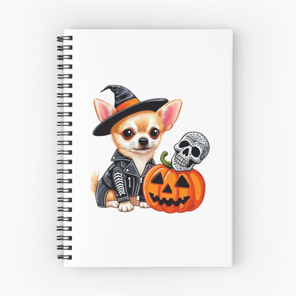Item preview, Chihuahua Witch in Leather Jacket designed and sold by EpicPaws.
