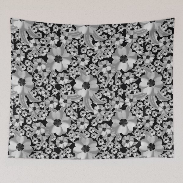 Item preview, Papercut flowers in silver designed and sold by CelCorDesigns.