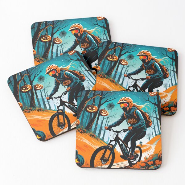 Item preview, MTB Adventure Meets Halloween Style in Hoody designed and sold by GrizzlyCollective.