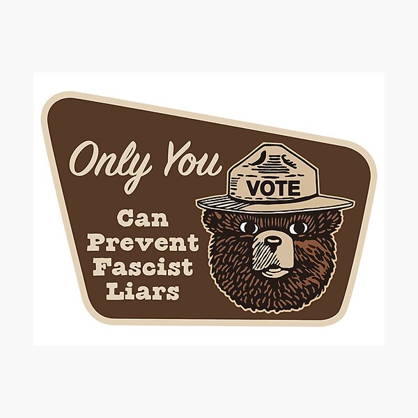 Item preview, VOTE - Only You Can Prevent Fascist Liars designed and sold by Thelittlelord.