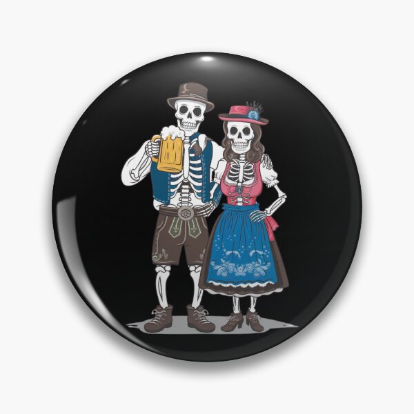 Artikelvorschau, Skelebrew Fest Oktoberfest Skelette Halloween entworfen und verkauft von MonaCreations.