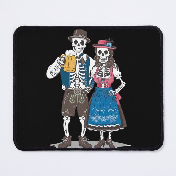 Artikelvorschau, Skelebrew Fest Oktoberfest Skelette Halloween entworfen und verkauft von MonaCreations.
