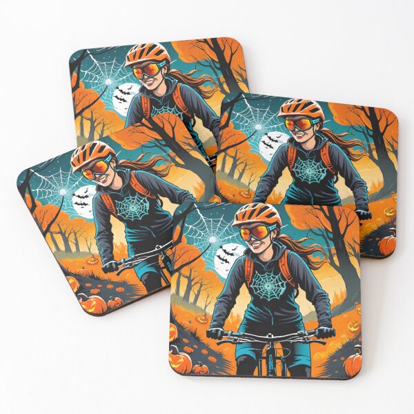Item preview, Halloween Spirit: MTB Woman in Spooky Hoody designed and sold by GrizzlyCollective.