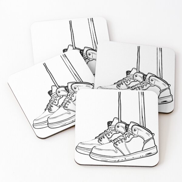 Item preview, Hanged Shoes Line Drawing designed and sold by GeoSketchWear.