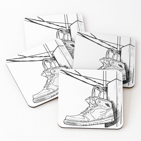 Item preview, Hanged Shoes Line Drawing designed and sold by GeoSketchWear.