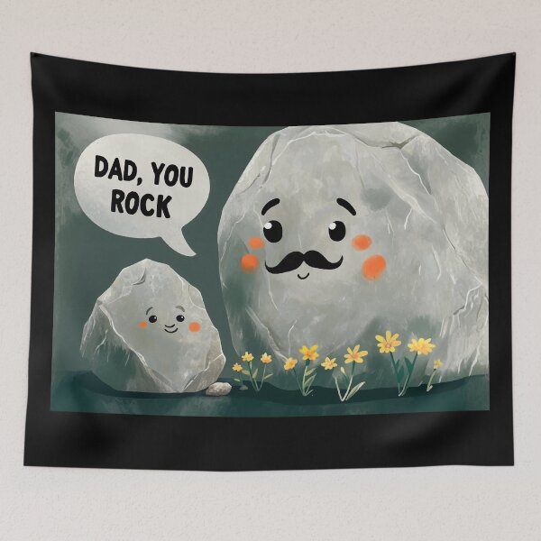Item preview, Awesome dad hero rock designed and sold by karolinahinc.