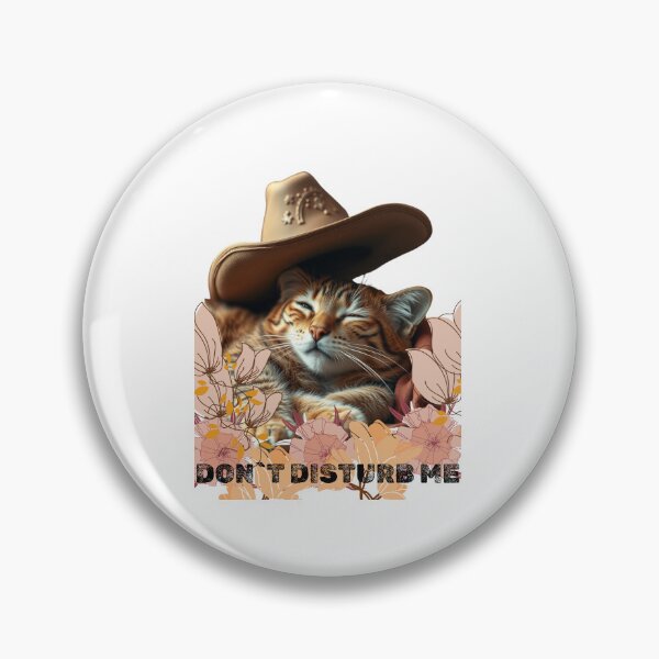 Item preview, cowboy cat sleeping with cowboy hat designed and sold by GinnyGi.