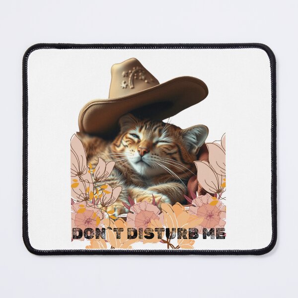 Item preview, cowboy cat sleeping with cowboy hat designed and sold by GinnyGi.