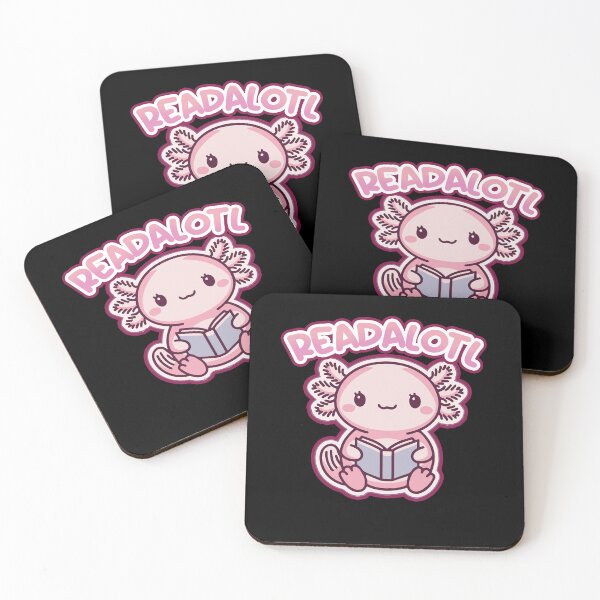Item preview, Readalotl Cute Minimalist Reading Axolotl designed and sold by SleekVisuals.