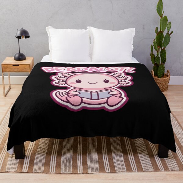 Item preview, Readalotl Cute Minimalist Reading Axolotl designed and sold by SleekVisuals.