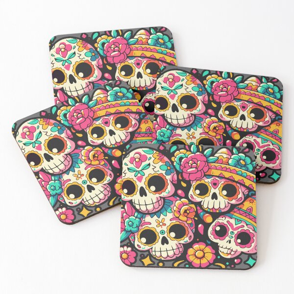 Item preview, Celebración Calavera! A Vibrant Collection of 4 Festive Sugar Skull Designs designed and sold by Edgar Ramirez.