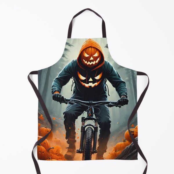 Item preview, Fierce Jack-O’-Lantern Shreds the MTB Trails designed and sold by GrizzlyCollective.