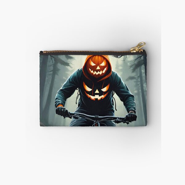 Item preview, Fierce Jack-O’-Lantern Shreds the MTB Trails designed and sold by GrizzlyCollective.