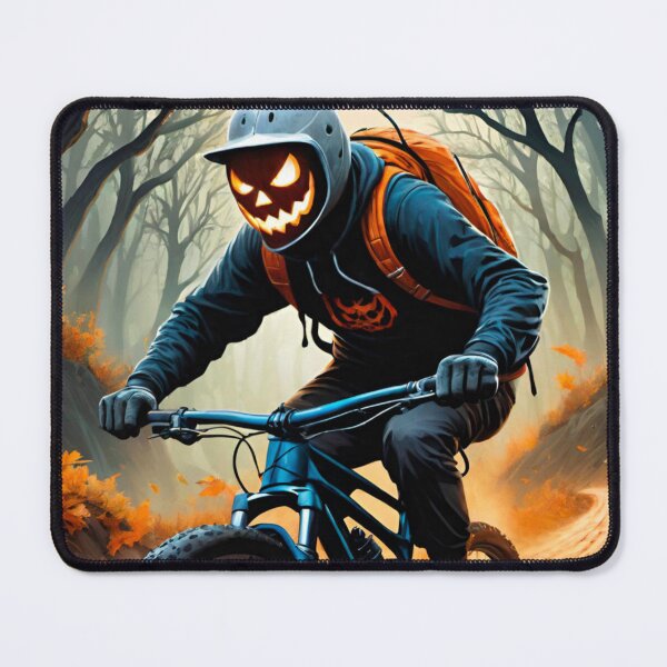 Item preview, Fierce Jack-O’-Lantern Carves Up the MTB Trails designed and sold by GrizzlyCollective.