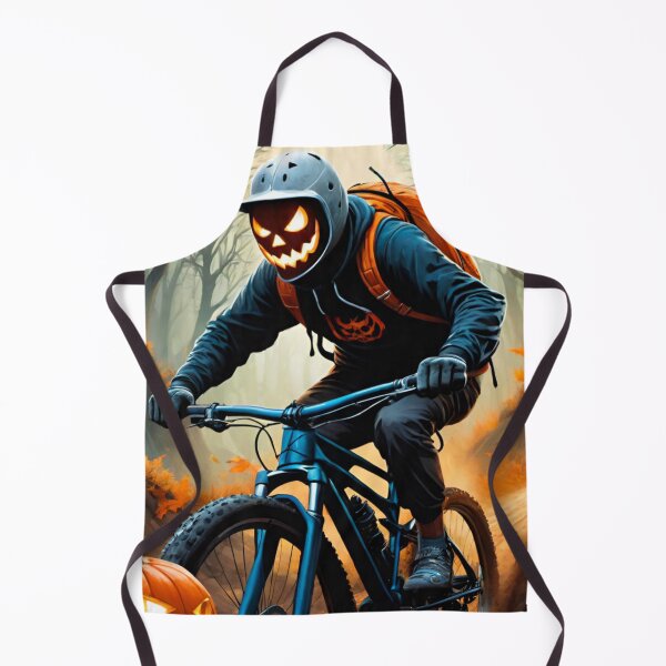 Item preview, Fierce Jack-O’-Lantern Carves Up the MTB Trails designed and sold by GrizzlyCollective.