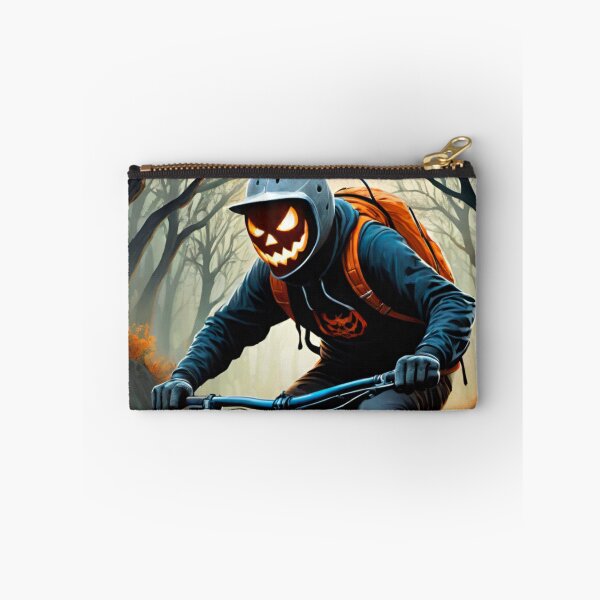 Item preview, Fierce Jack-O’-Lantern Carves Up the MTB Trails designed and sold by GrizzlyCollective.