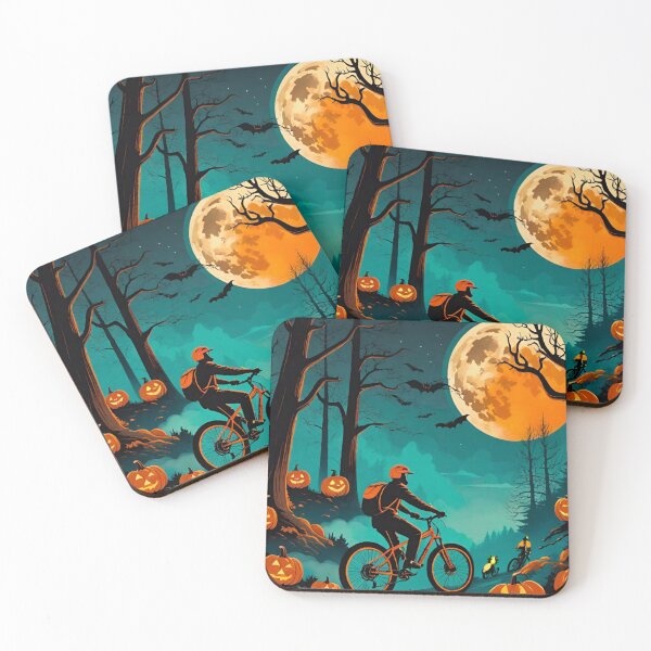 Item preview, Spooky Halloween MTB Ride Through Haunted Trails designed and sold by GrizzlyCollective.