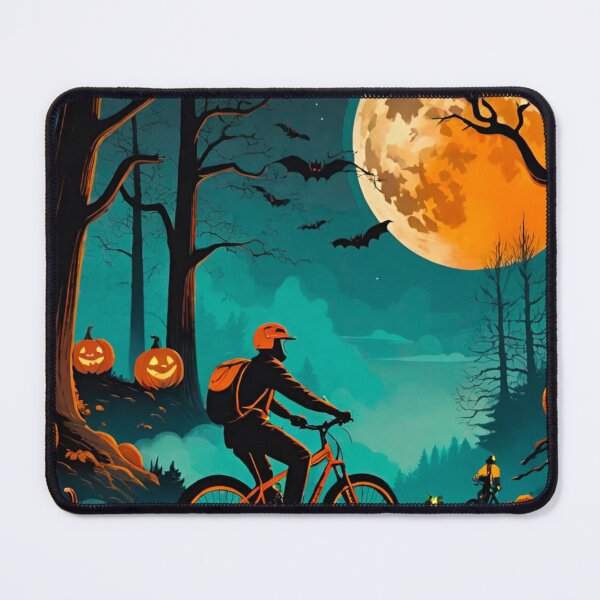 Item preview, Spooky Halloween MTB Ride Through Haunted Trails designed and sold by GrizzlyCollective.