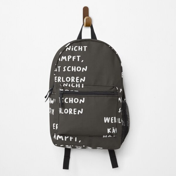 Item preview, "Wer nicht kämpft, hat schon verloren." (Who doesn't fight has already lost.) | German Phrases | Minimalist Design designed and sold by RM-Journey.