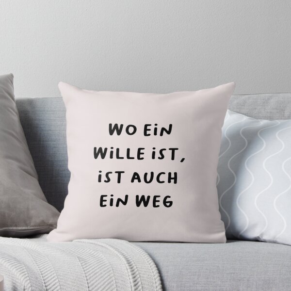 Item preview, "Wo ein Wille ist, ist auch ein Weg." (Where there's a will, there's a way.) | German Phrases | Minimalist Design designed and sold by RM-Journey.