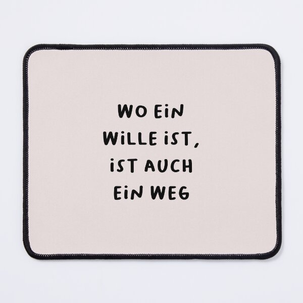 Item preview, "Wo ein Wille ist, ist auch ein Weg." (Where there's a will, there's a way.) | German Phrases | Minimalist Design designed and sold by RM-Journey.