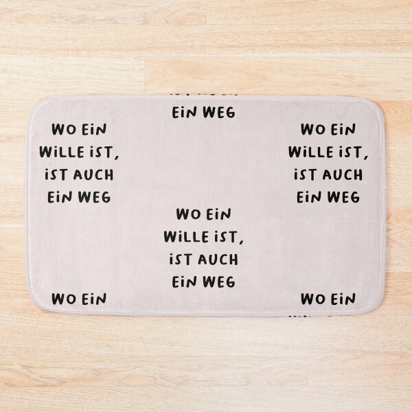 Item preview, "Wo ein Wille ist, ist auch ein Weg." (Where there's a will, there's a way.) | German Phrases | Minimalist Design designed and sold by RM-Journey.