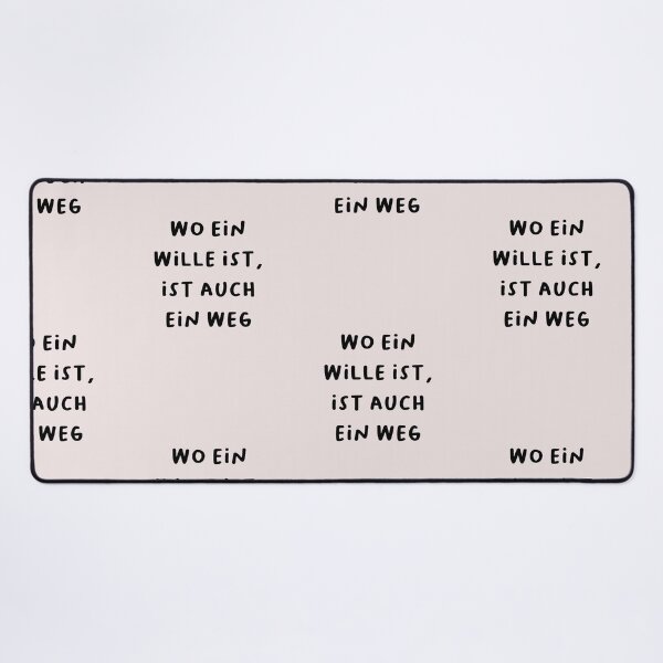 Item preview, "Wo ein Wille ist, ist auch ein Weg." (Where there's a will, there's a way.) | German Phrases | Minimalist Design designed and sold by RM-Journey.