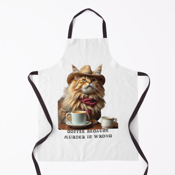 Item preview, cowboy cat with coffee and Coffee because murder is wrong designed and sold by GinnyGi.