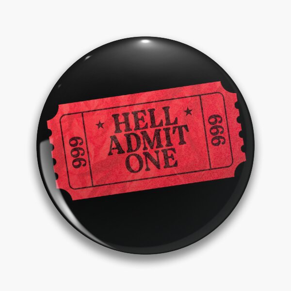 Item preview, Ticket to Hell designed and sold by TheBitterEnd.
