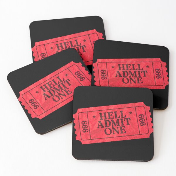 Item preview, Ticket to Hell designed and sold by TheBitterEnd.