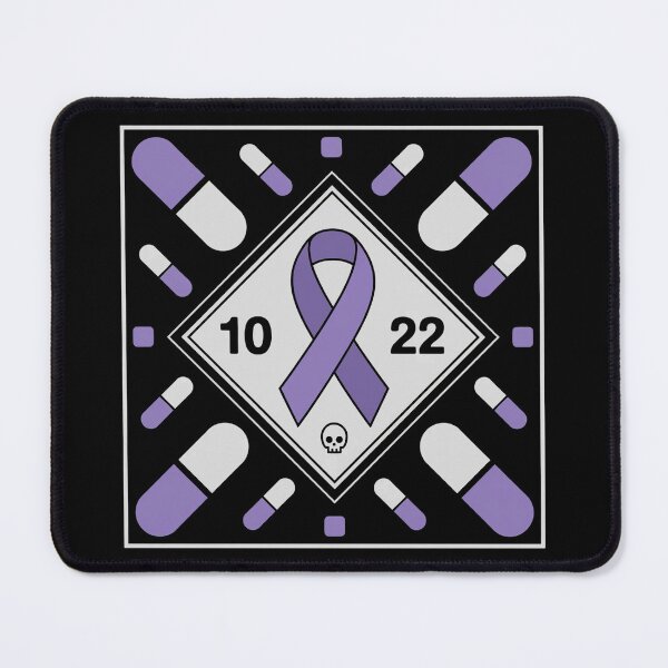 Item preview, Awareness Ribbon With Oct 22 Date - Fluoroquinolone Toxicity & Pills Graphic Tee designed and sold by BLZART.