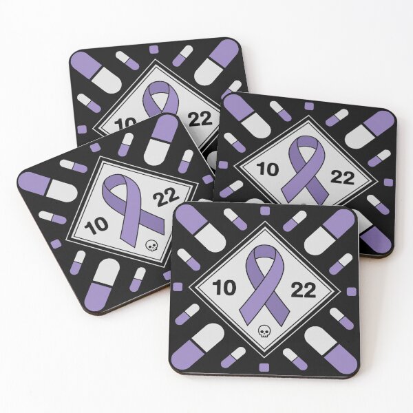Item preview, Awareness Ribbon With Oct 22 Date - Fluoroquinolone Toxicity & Pills Graphic Tee designed and sold by BLZART.
