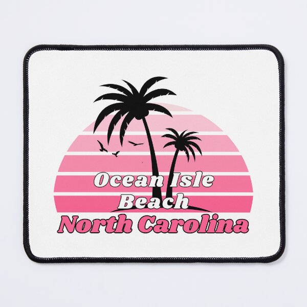 Item preview, Retro Ocean Isle Beach North Carolina Palm Tree at Sunset designed and sold by karmdaf.