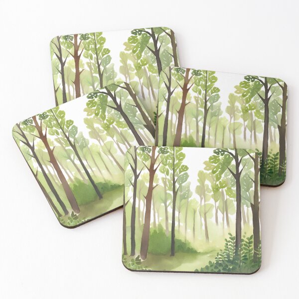 Item preview, watercolor forest  designed and sold by Comfymuffin.