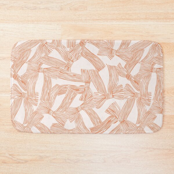 Item preview, Coquette striped bows - peach pattern designed and sold by marufemia.