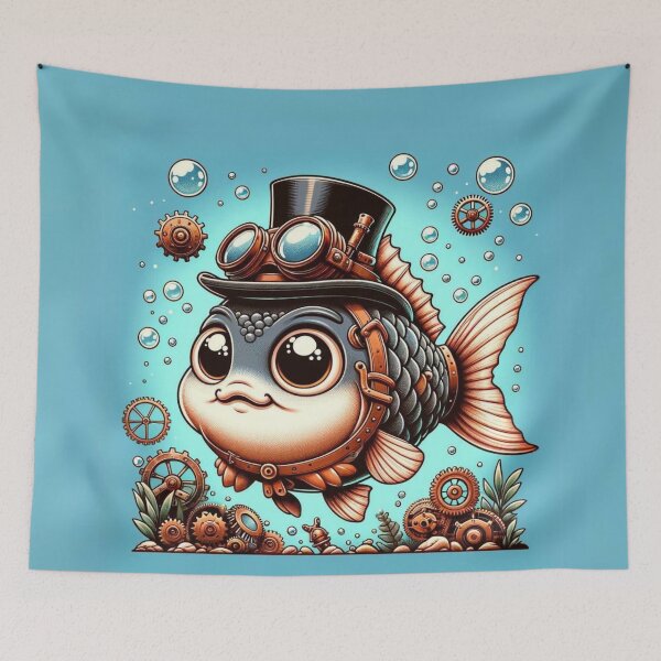 Item preview, Steampunk Carp designed and sold by Sillytoe.