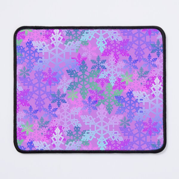 Item preview, Snowflake in Cool Colors on Lavender Halfdrop designed and sold by Art in My Loft.