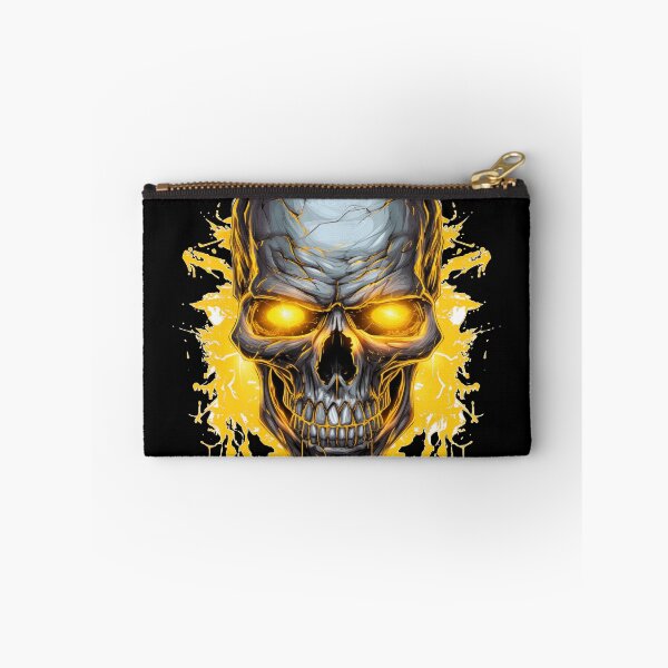 Item preview, Skull with yellow glowing eyes designed and sold by GoodThings66.